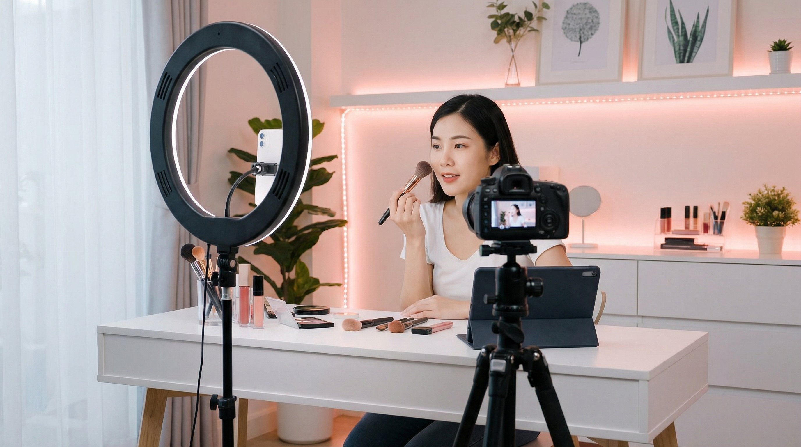 楼道偷情视频教程：美妆拍摄